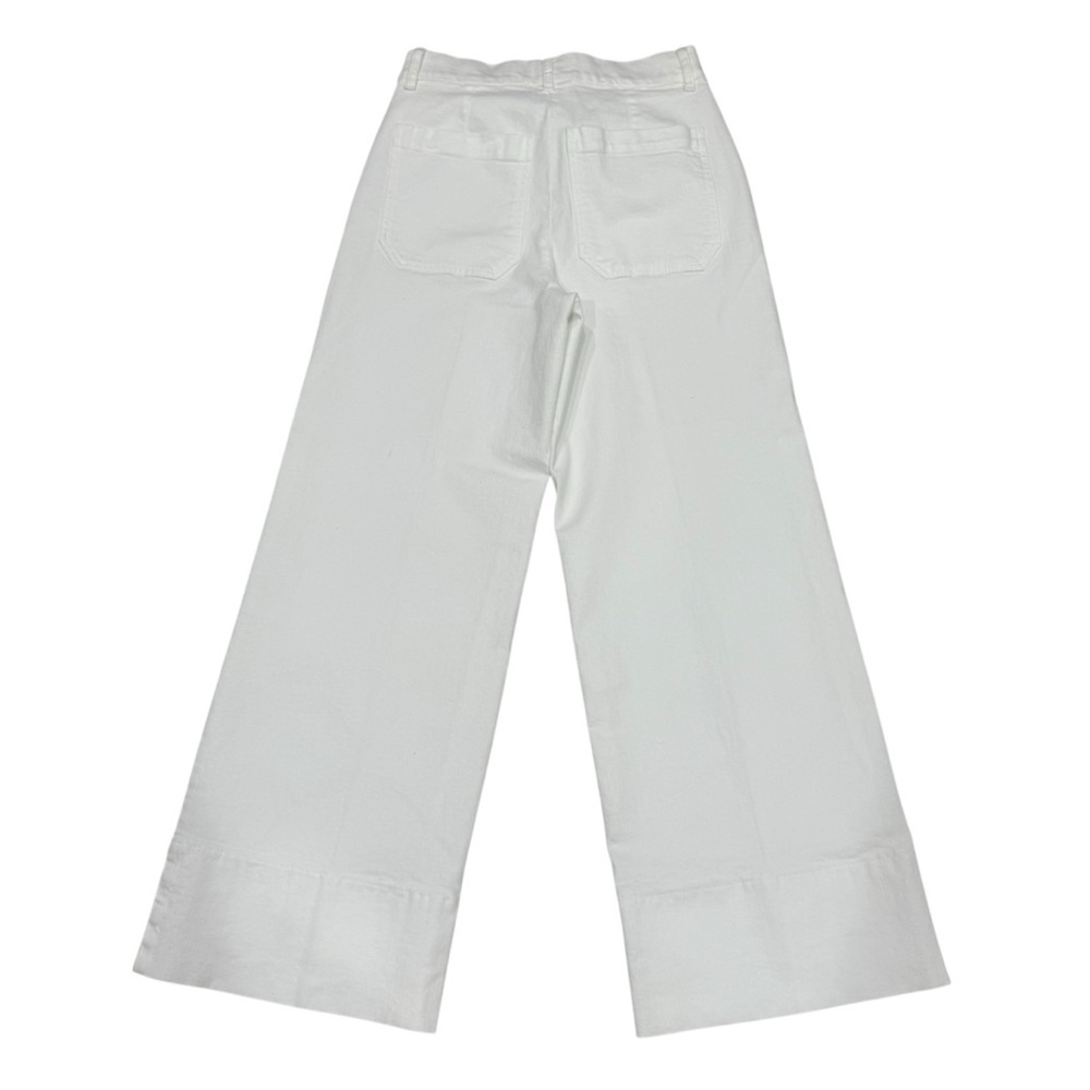 Marella Women's Size 6 US White Lava Denim Wide Leg Jeans Pants Trouser NWT $275 - Picture 10 of 16